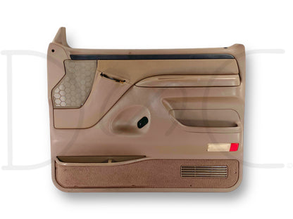94-97 Ford F250 F350 RH Right Passenger Front Door Panel Mocha Tan *Blem*