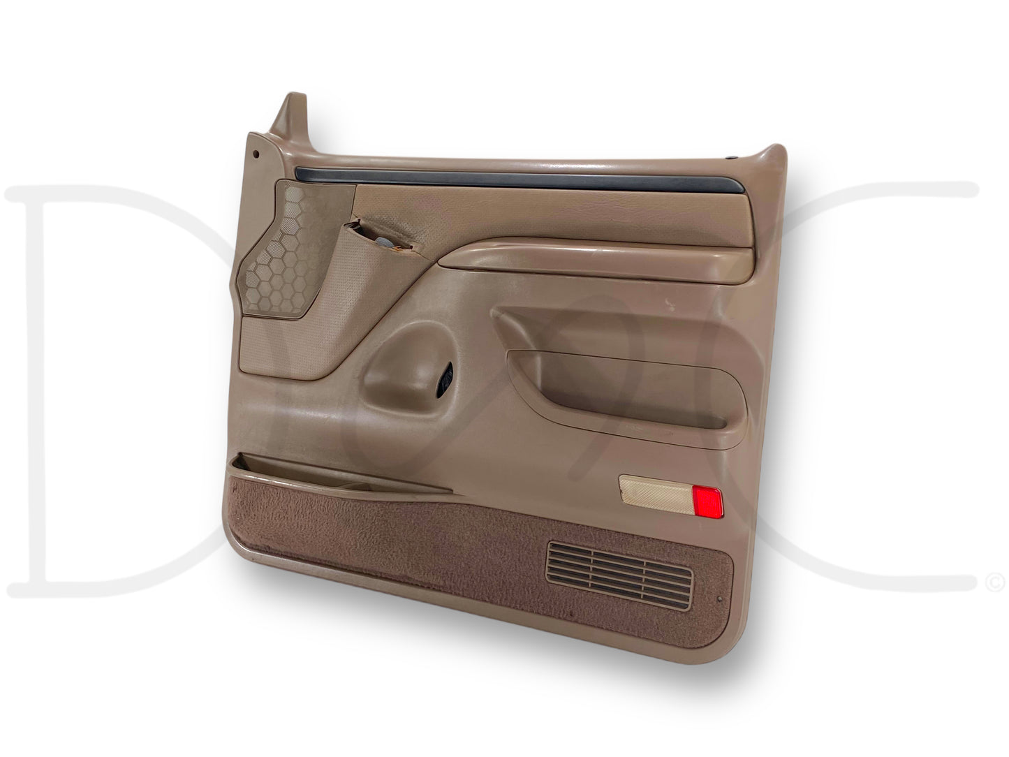 94-97 Ford F250 F350 RH Right Passenger Front Door Panel Mocha Tan *Blem*