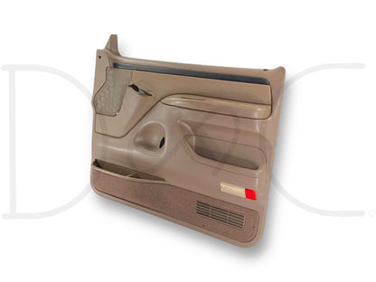 94-97 Ford F250 F350 RH Right Passenger Front Door Panel Mocha Tan *Blem*