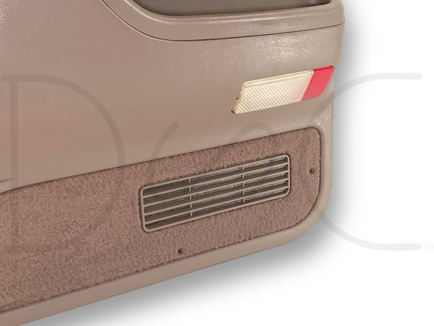 94-97 Ford F250 F350 RH Right Passenger Front Door Panel Mocha Tan *Blem*
