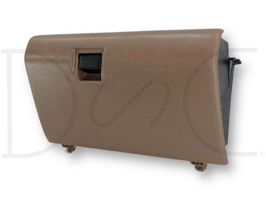 92-97 Ford F250 F350 Dash Glove Box Storage Bin Compartment Mocha Tan OE