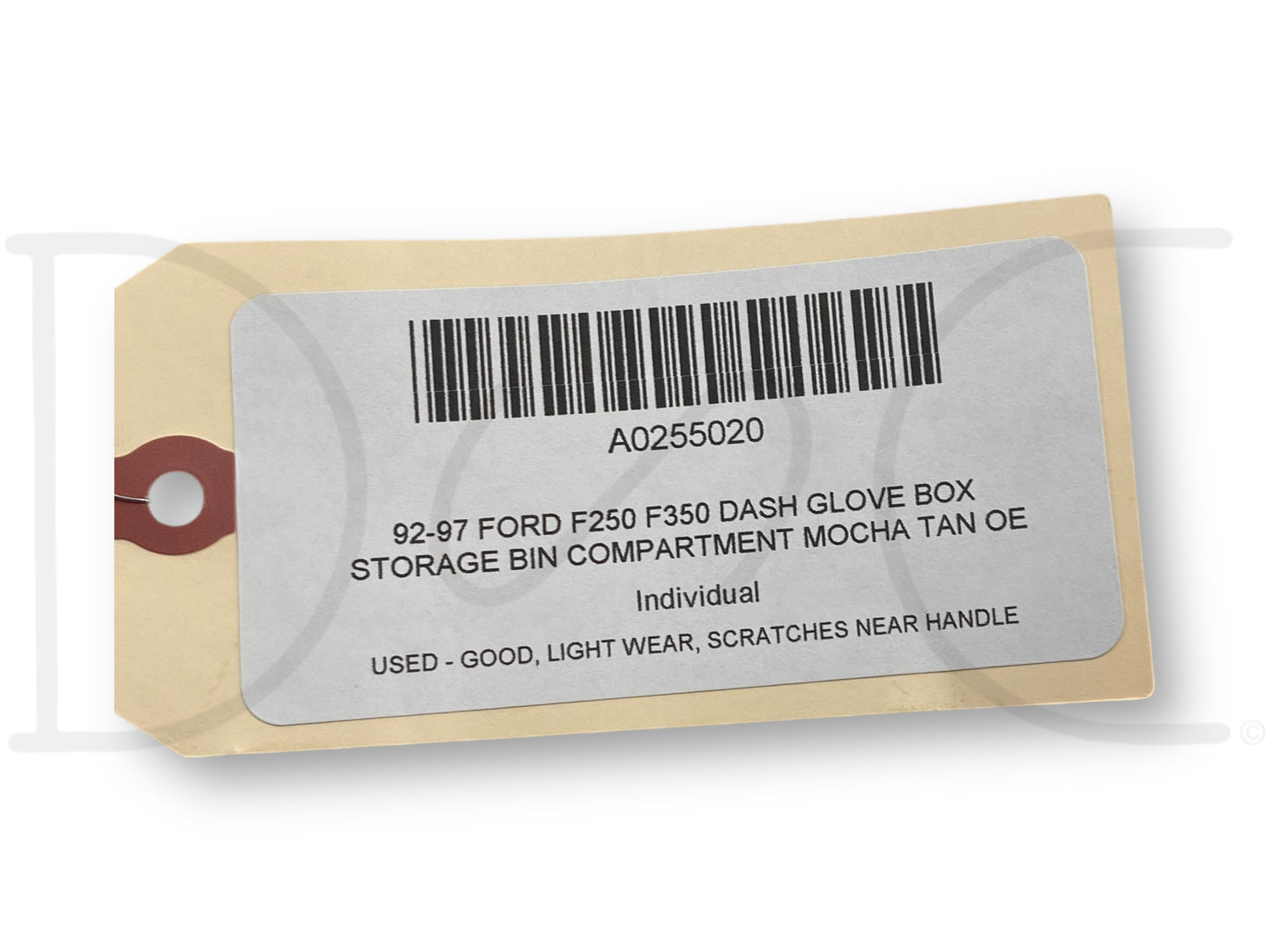 92-97 Ford F250 F350 Dash Glove Box Storage Bin Compartment Mocha Tan OE