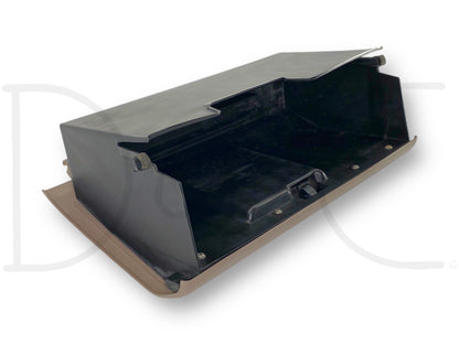 92-97 Ford F250 F350 Dash Glove Box Storage Bin Compartment Mocha Tan OE