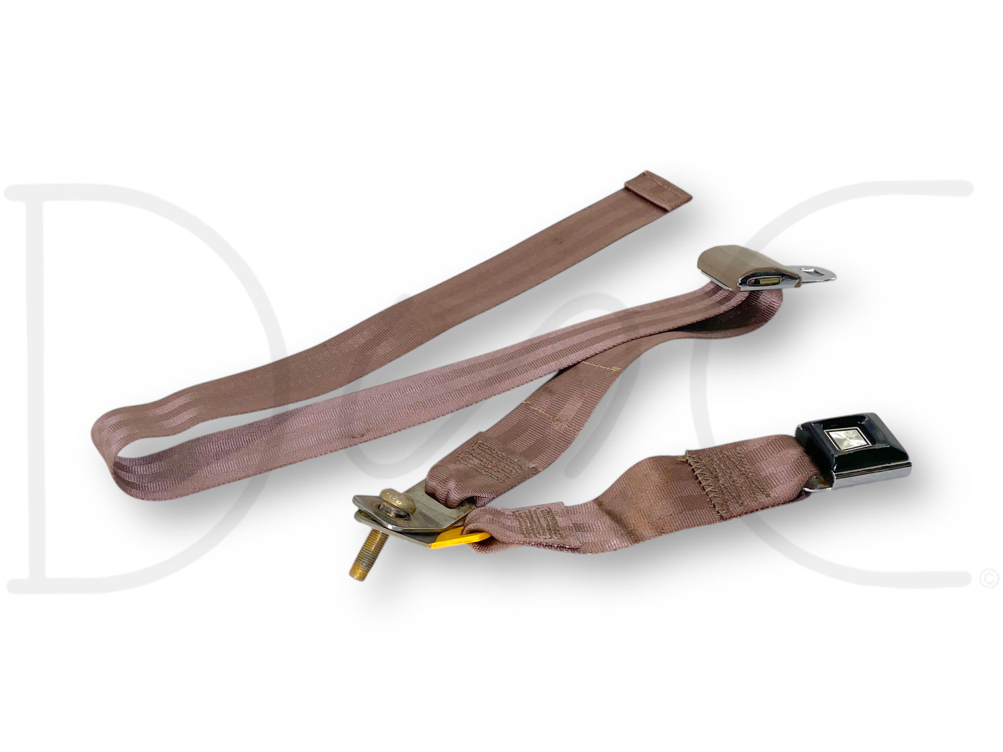 94-97 Ford F250 F350 Rear Back Seat Center Lap Belt Seatbelt Mocha Tan OE
