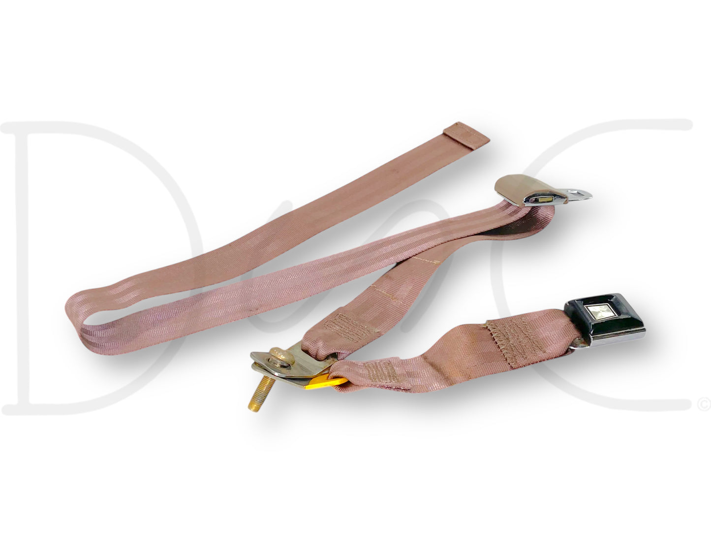 94-97 Ford F250 F350 Rear Back Seat Center Lap Belt Seatbelt Mocha Tan OE