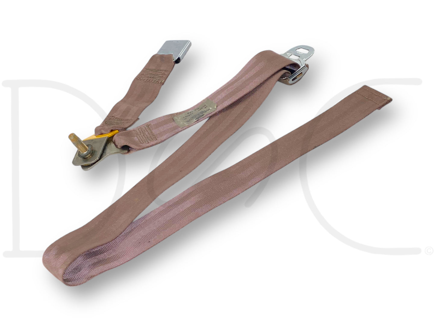 94-97 Ford F250 F350 Rear Back Seat Center Lap Belt Seatbelt Mocha Tan OE