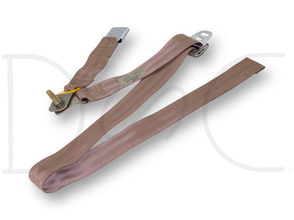 94-97 Ford F250 F350 Rear Back Seat Center Lap Belt Seatbelt Mocha Tan OE