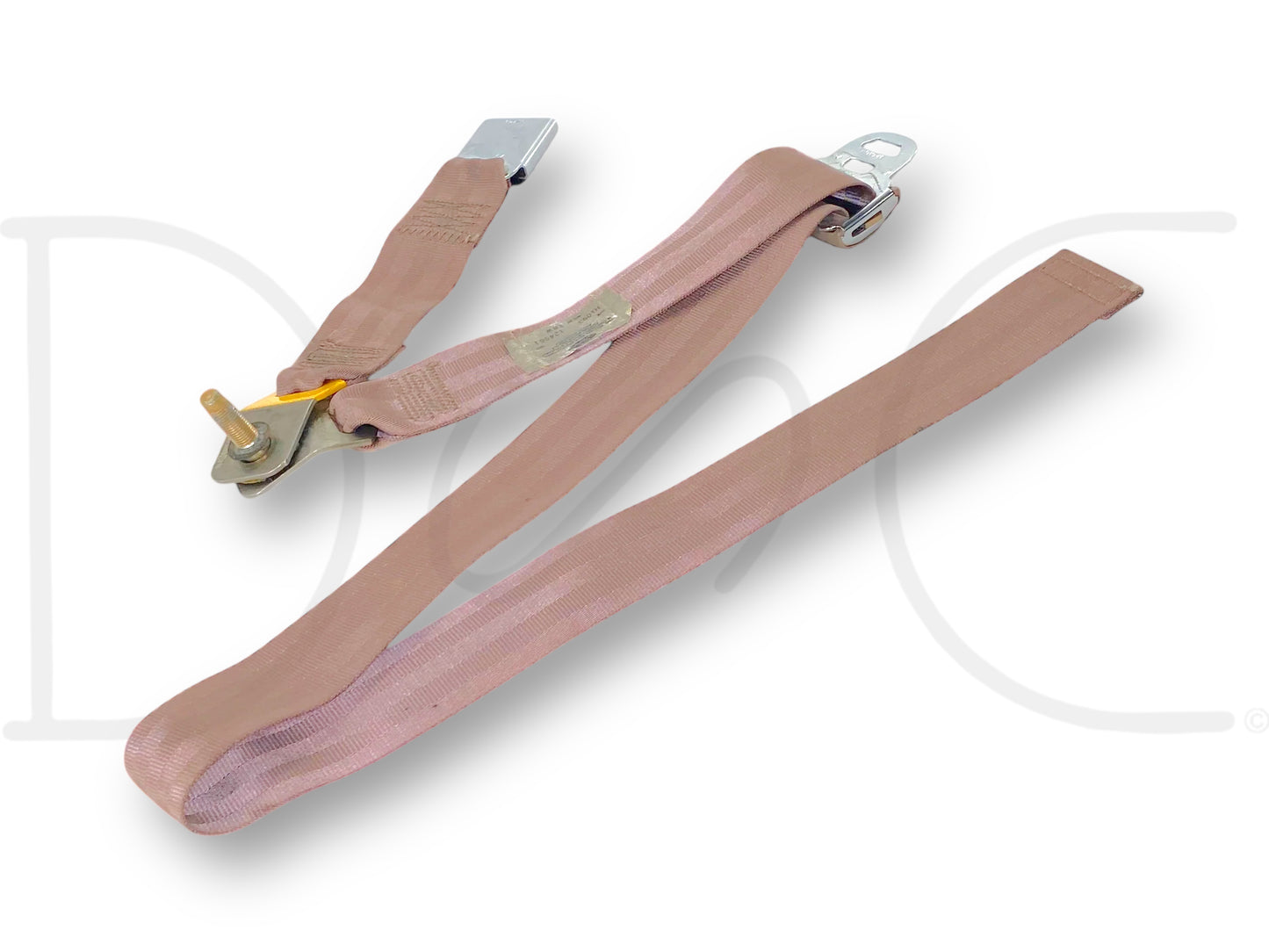 94-97 Ford F250 F350 Rear Back Seat Center Lap Belt Seatbelt Mocha Tan OE