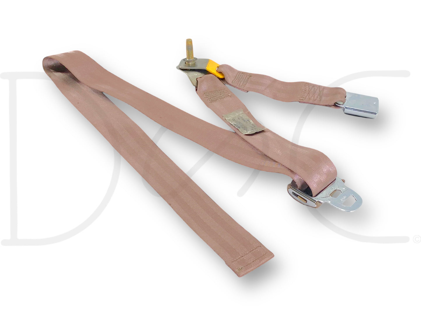 94-97 Ford F250 F350 Rear Back Seat Center Lap Belt Seatbelt Mocha Tan OE