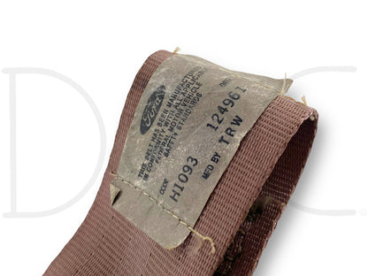 94-97 Ford F250 F350 Rear Back Seat Center Lap Belt Seatbelt Mocha Tan OE