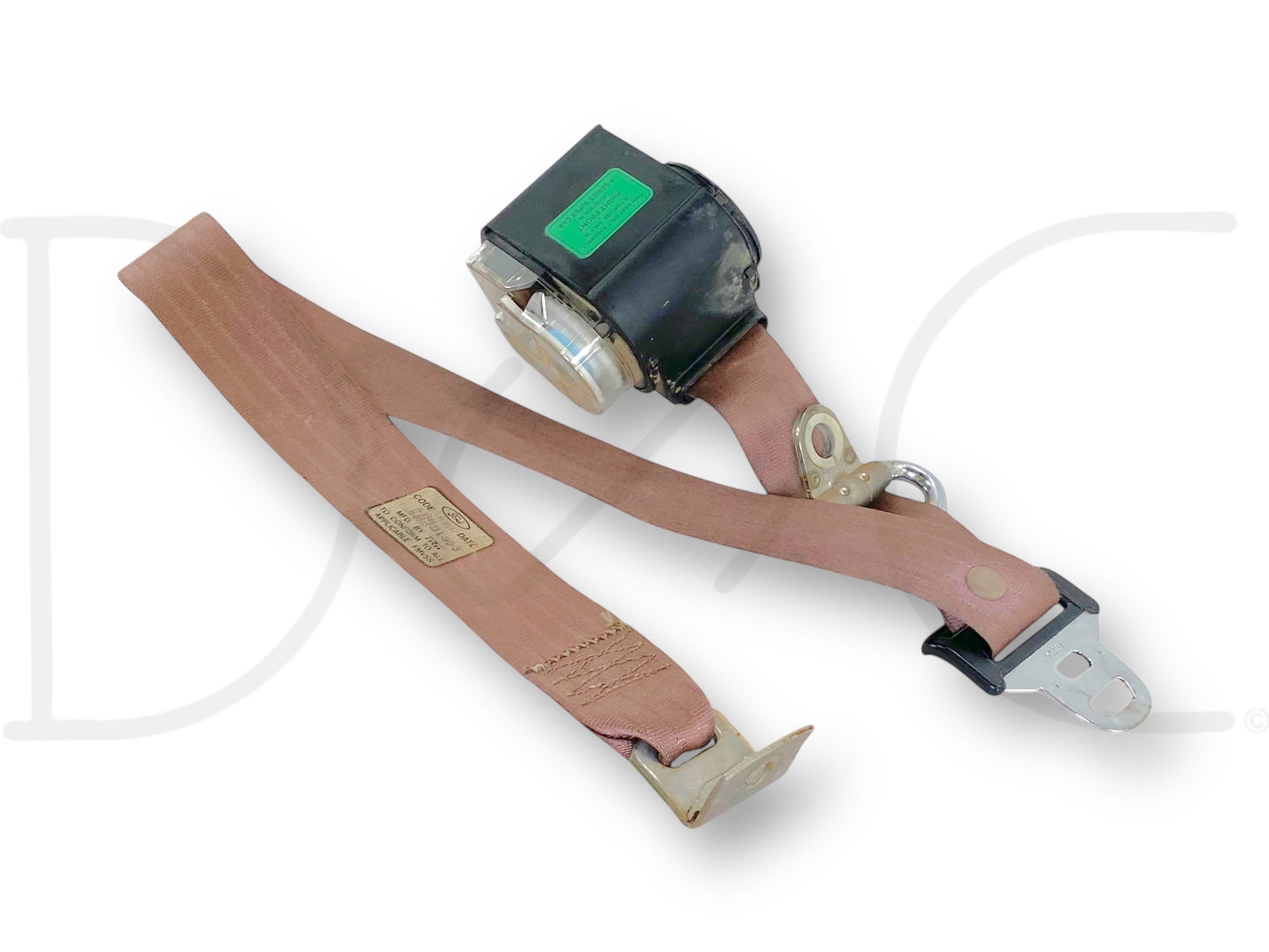 94-97 Ford F250 F350 Super Cab RH Right Passenger Front Seat Belt Seatbelt Tan