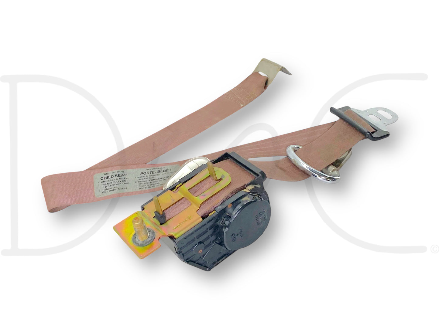 94-97 Ford F250 F350 Super Cab RH Right Passenger Front Seat Belt Seatbelt Tan