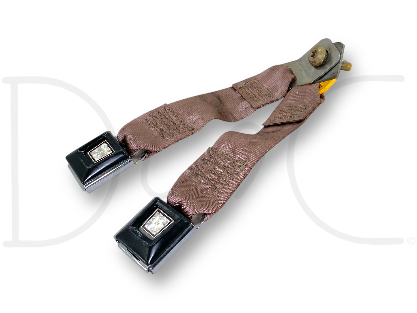 94-97 Ford F250 F350 Rear Seat Belt Seatbelt Latch Buckle Assembly Tan OE