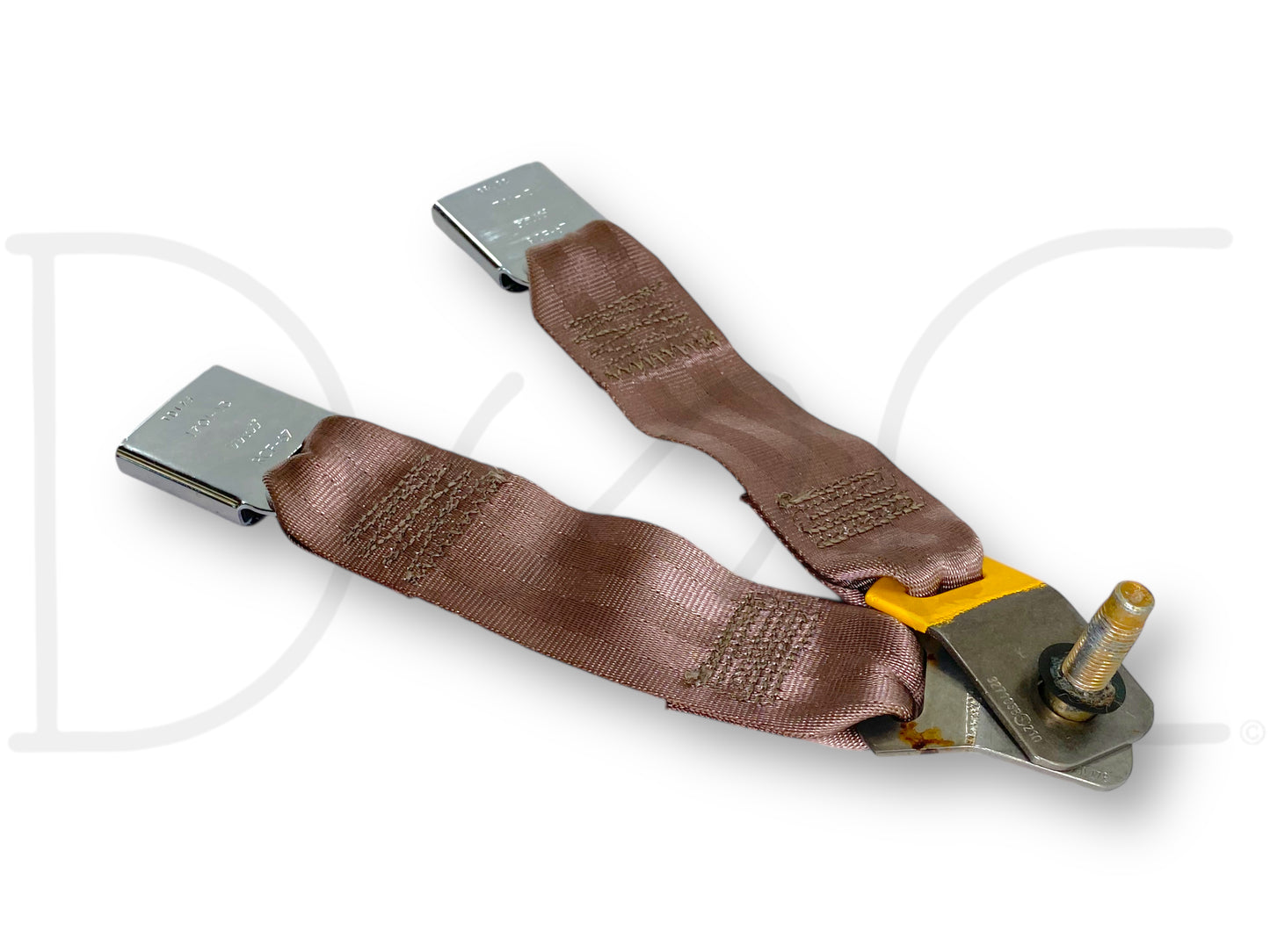 94-97 Ford F250 F350 Rear Seat Belt Seatbelt Latch Buckle Assembly Tan OE