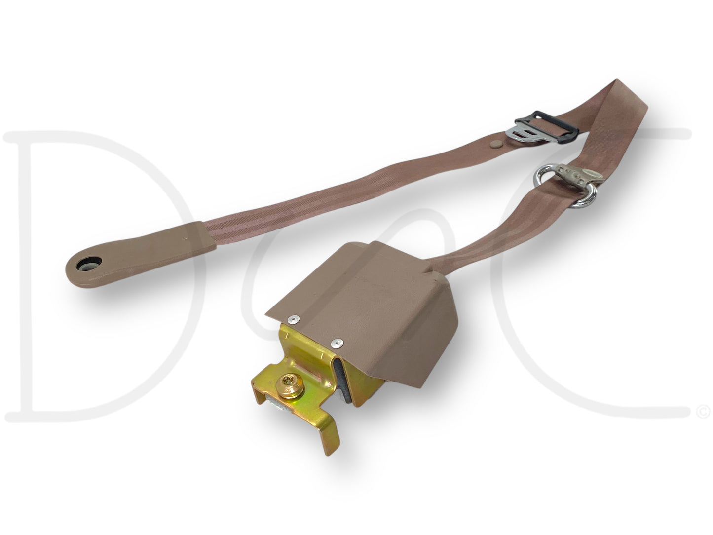 92-97 Ford F250 F350 Super Cab LH Left Driver Rear Seat Belt Seatbelt Tan OE