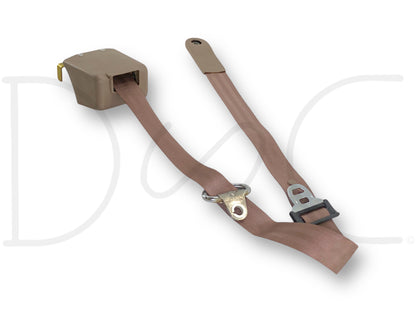 92-97 Ford F250 F350 Super Cab LH Left Driver Rear Seat Belt Seatbelt Tan OE
