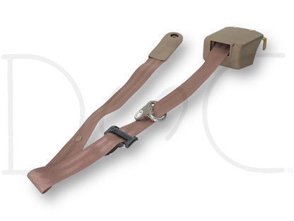 92-97 Ford F250 F350 Super Cab RH Right Passenger Rear Seat Belt Seatbelt Tan