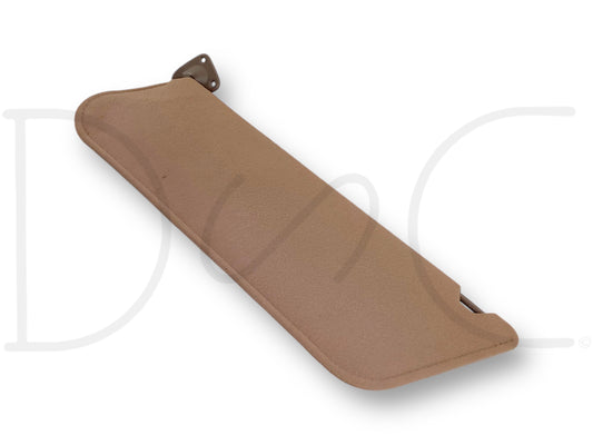 92-97 Ford F250 F350 RH Right Passenger Sun Visor Tan W/ Mirror OEM