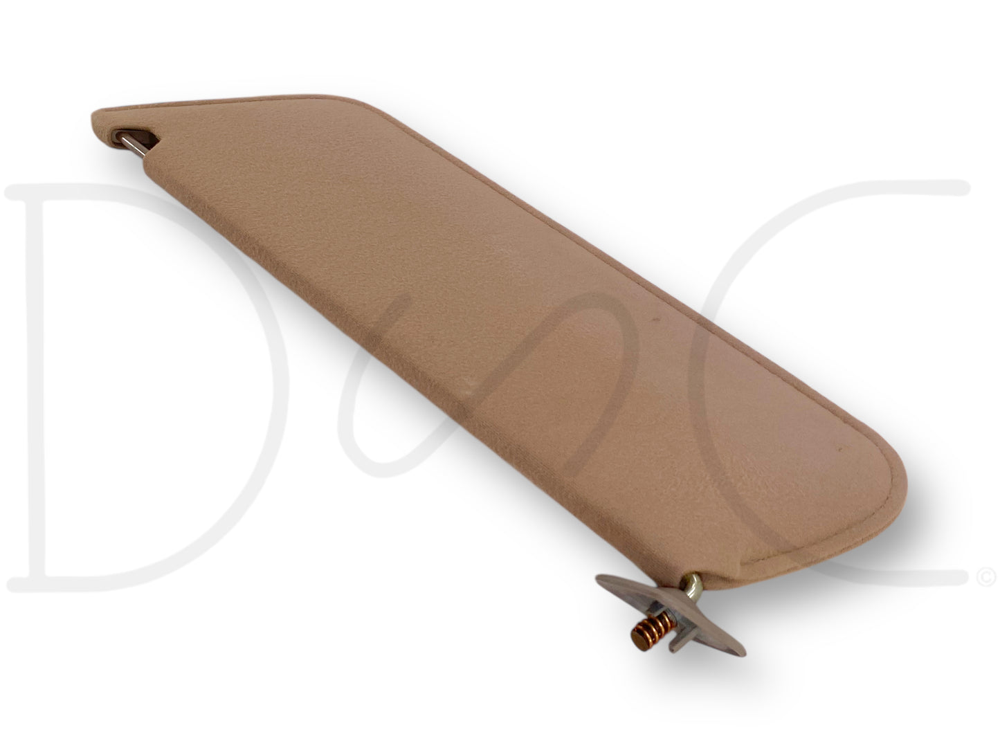 92-97 Ford F250 F350 RH Right Passenger Sun Visor Tan W/ Mirror OEM