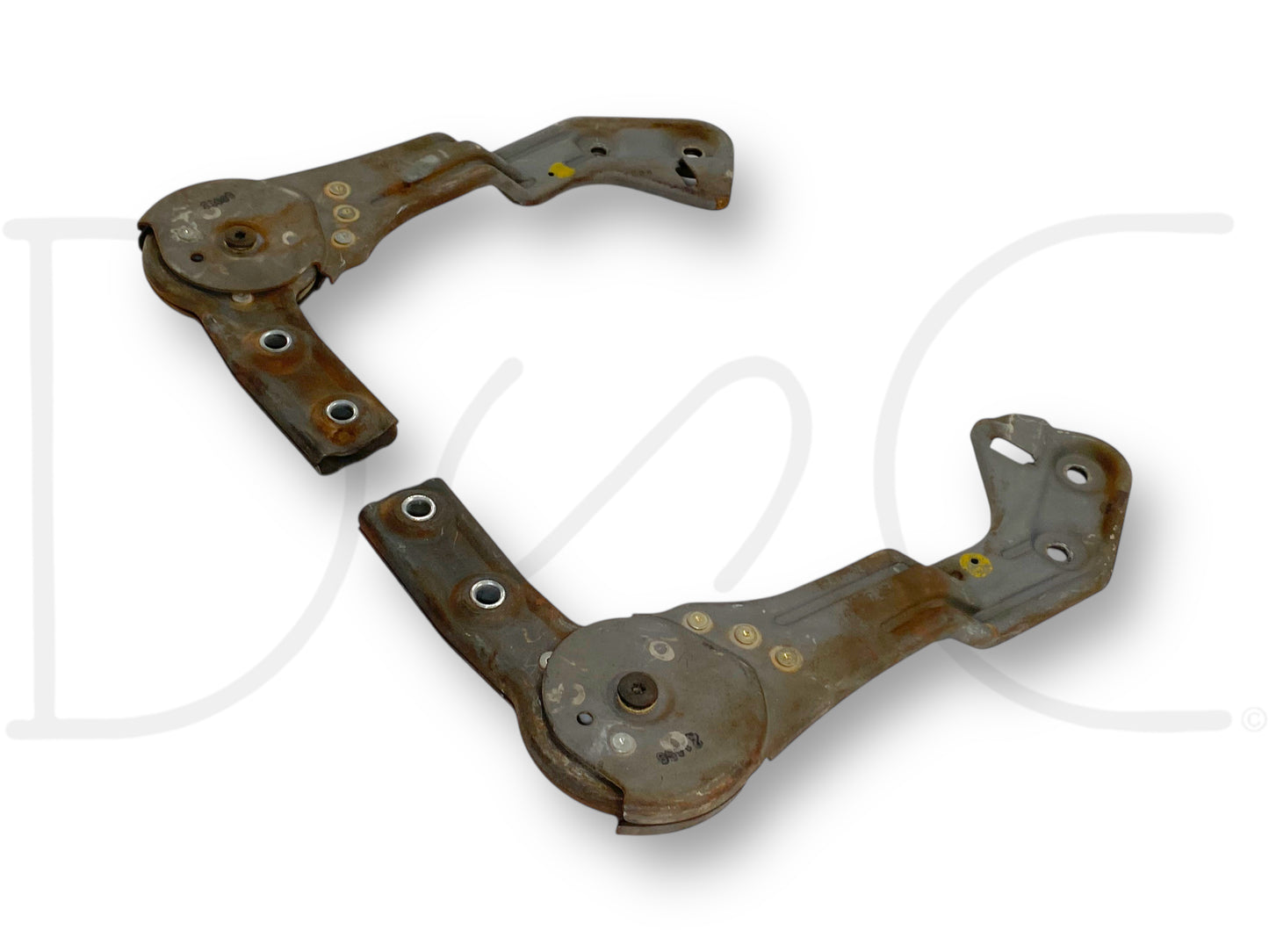 92-97 Ford F250 F350 Front Center Console Jump Seat Hinge Set Hinges Brackets OE