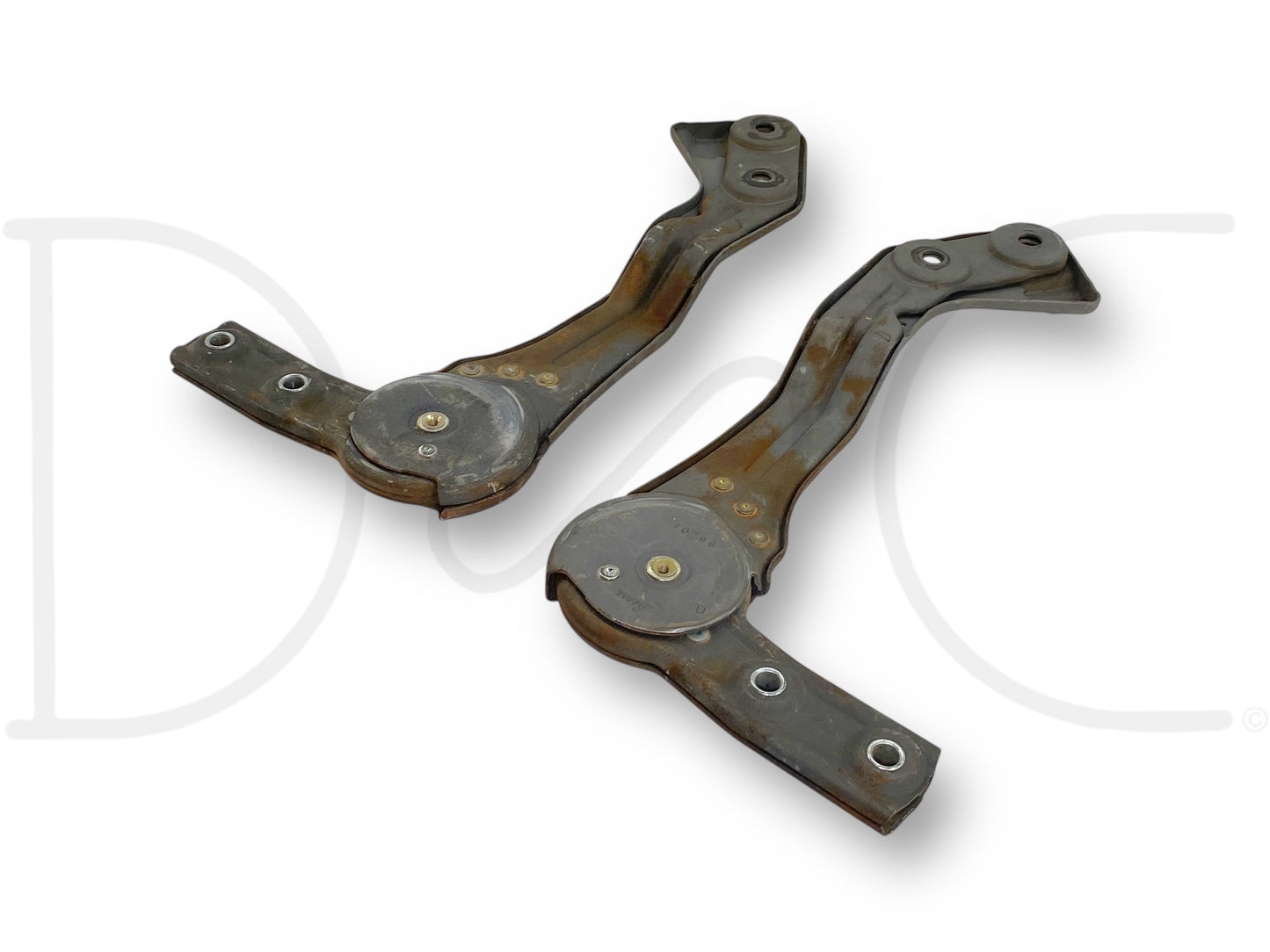 92-97 Ford F250 F350 Front Center Console Jump Seat Hinge Set Hinges Brackets OE