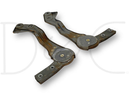 92-97 Ford F250 F350 Front Center Console Jump Seat Hinge Set Hinges Brackets OE