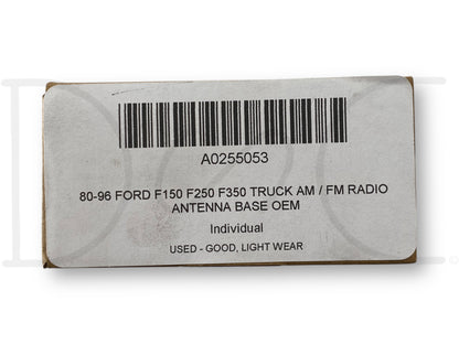 80-96 Ford F150 F250 F350 Truck AM / FM Radio Antenna Base OEM