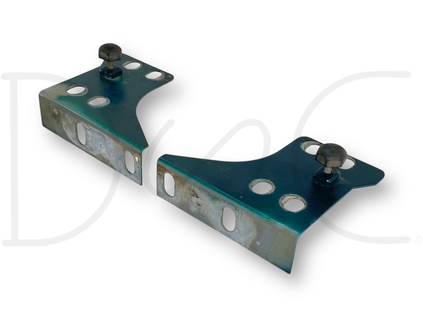 92-97 Ford F250 F350 Fender To Core Support Brackets OE Corner Bracket Set