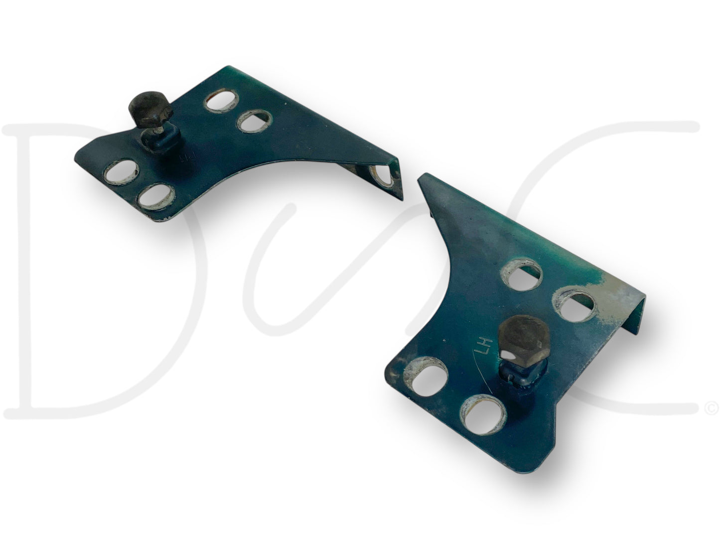 92-97 Ford F250 F350 Fender To Core Support Brackets OE Corner Bracket Set