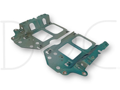 92-97 Ford F250 F350 Headlight Bracket Header Core Support Pair Set RH LH OEM