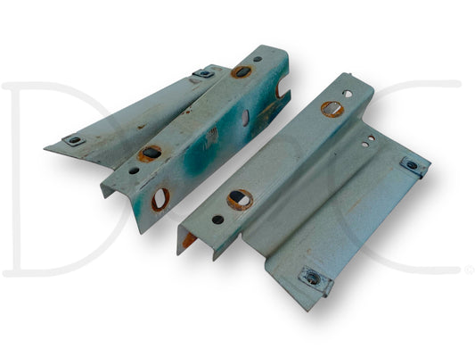 95-97 Ford F250 F350 Diesel Radiator To Core Support Bracket Pair OE Brackets