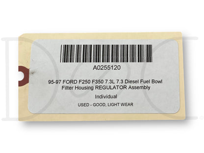 95-97 Ford F250 F350 7.3L 7.3 Diesel Fuel Bowl Filter Housing Regulator Assembly