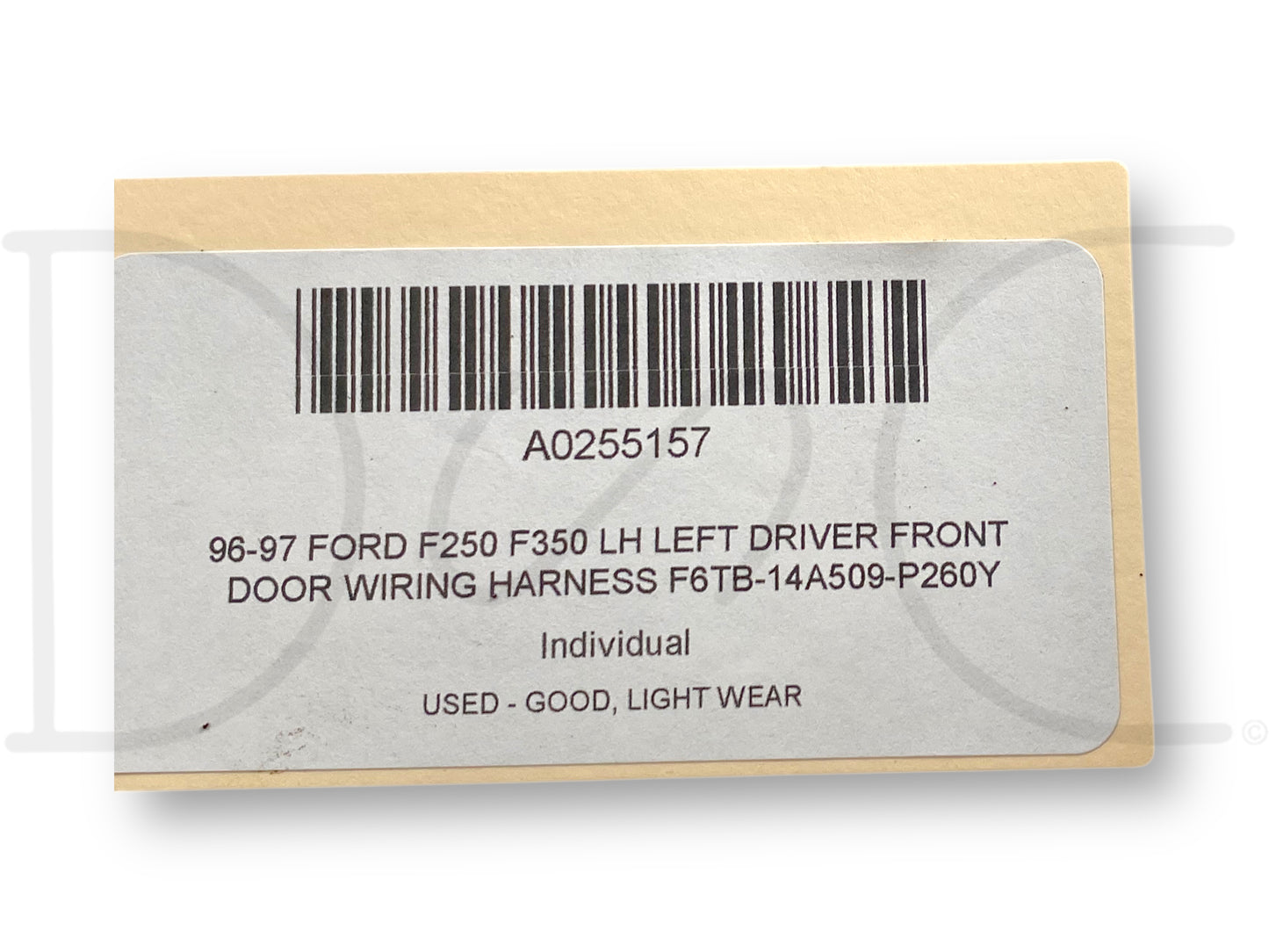 96-97 Ford F250 F350 LH Left Driver Front Door Wiring Harness F6Tb-14A509-P260Y