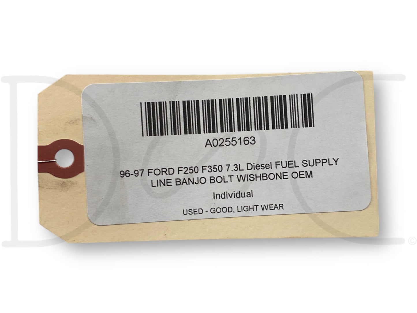 96-97 Ford F250 F350 7.3L Diesel Fuel Supply Line Banjo Bolt Wishbone OEM