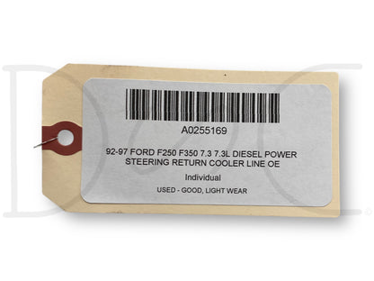 92-97 Ford F250 F350 7.3 7.3L Diesel Power Steering Return Cooler Line OE