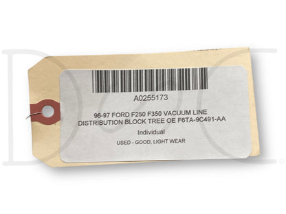 96-97 Ford F250 F350 Vacuum Line Distribution Block Tree OE F6Ta-9C491-Aa