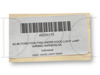 92-96 Ford F250 F350 Under Hood Light Lamp Wiring Harness OE