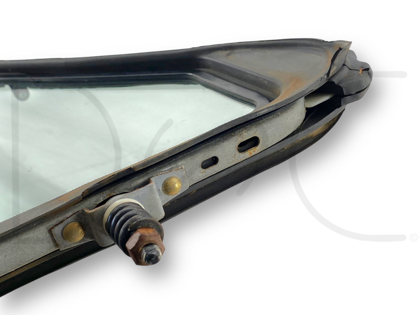 92-97 Ford F250 F350 LH Left Driver Vent Wing Window Glass Assembly OEM
