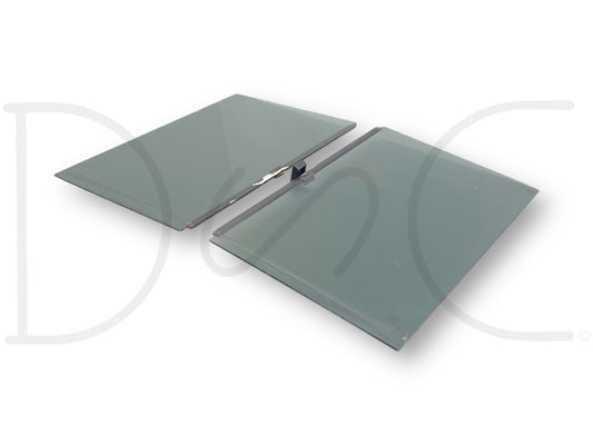 88-97 Ford F250 F350 Center Middle Sliding Rear Window Glass Side Pane Set OEM