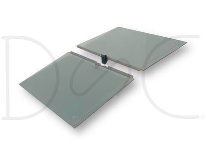 88-97 Ford F250 F350 Center Middle Sliding Rear Window Glass Side Pane Set OEM