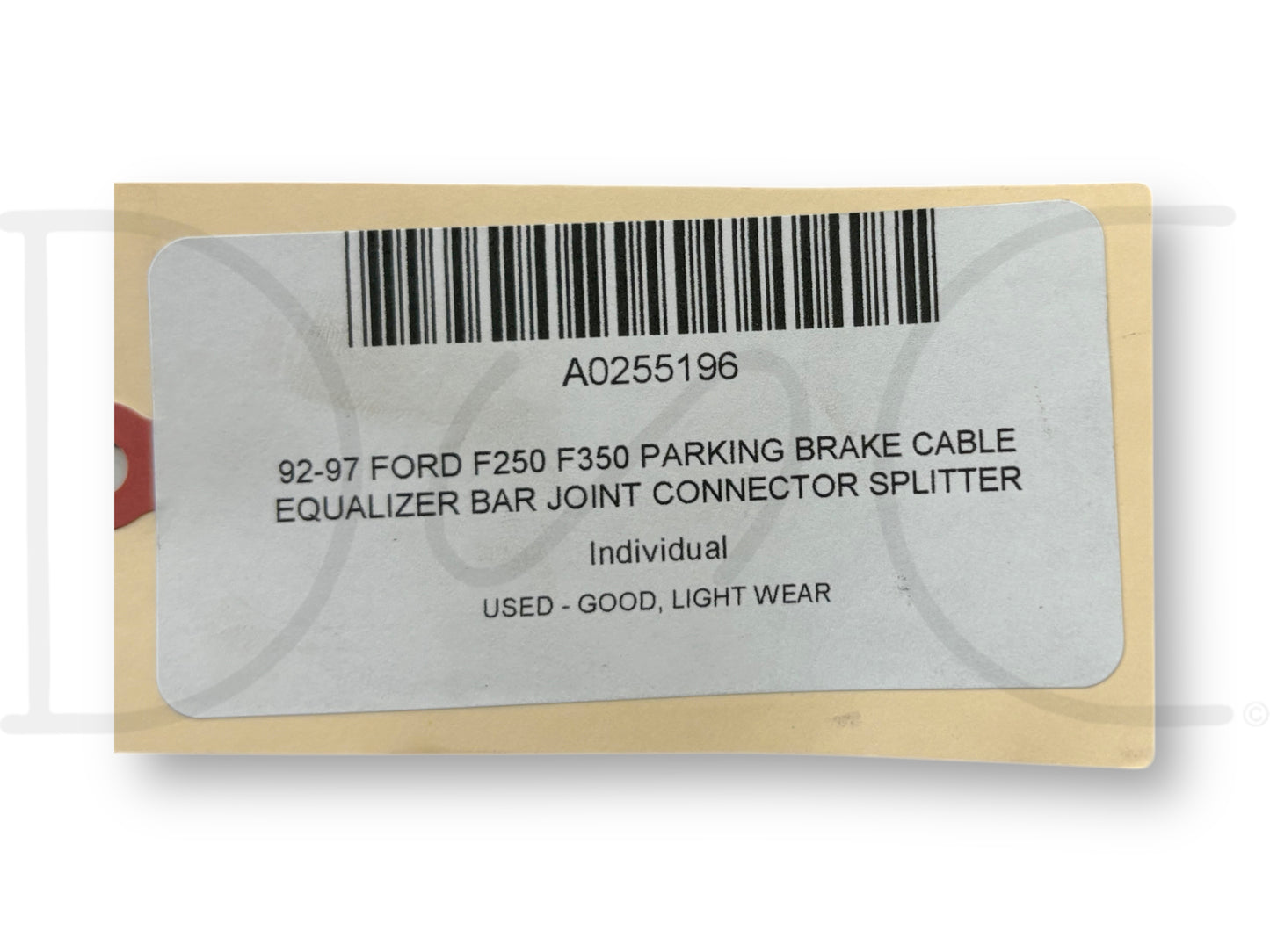 92-97 Ford F250 F350 Parking Brake Cable Equalizer Bar Joint Connector Splitter