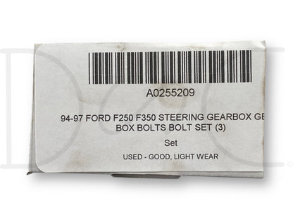 94-97 Ford F250 F350 Steering Gearbox Gear Box Bolts Bolt Set (3)