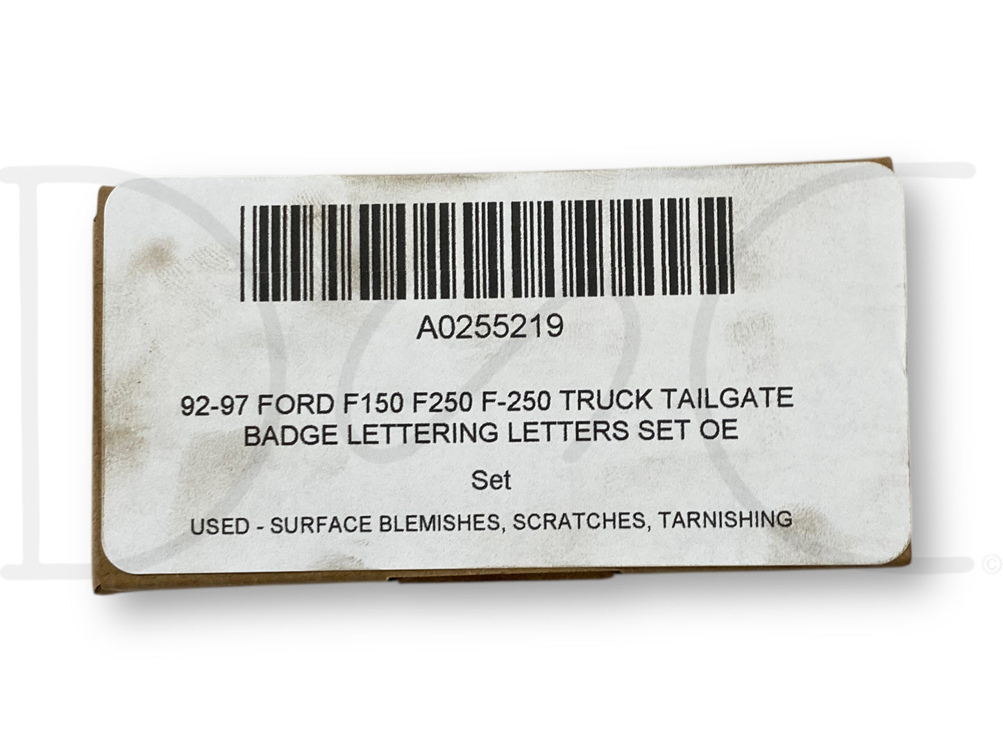 92-97 Ford F150 F250 F-250 Truck Tailgate Badge Lettering Letters Set OE