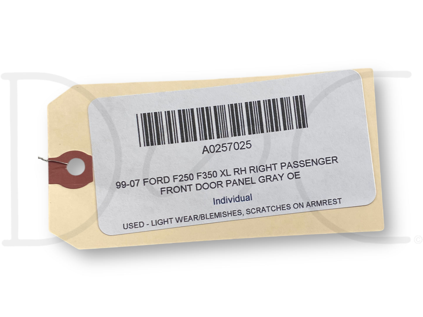 99-07 Ford F250 F350 XL RH Right Passenger Front Door Panel Gray OE