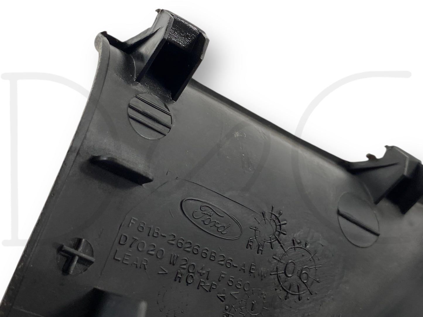 99-07 Ford F250 F350 RH Right Rear Door Panel Armrest Trim Cover Gray *Blem*