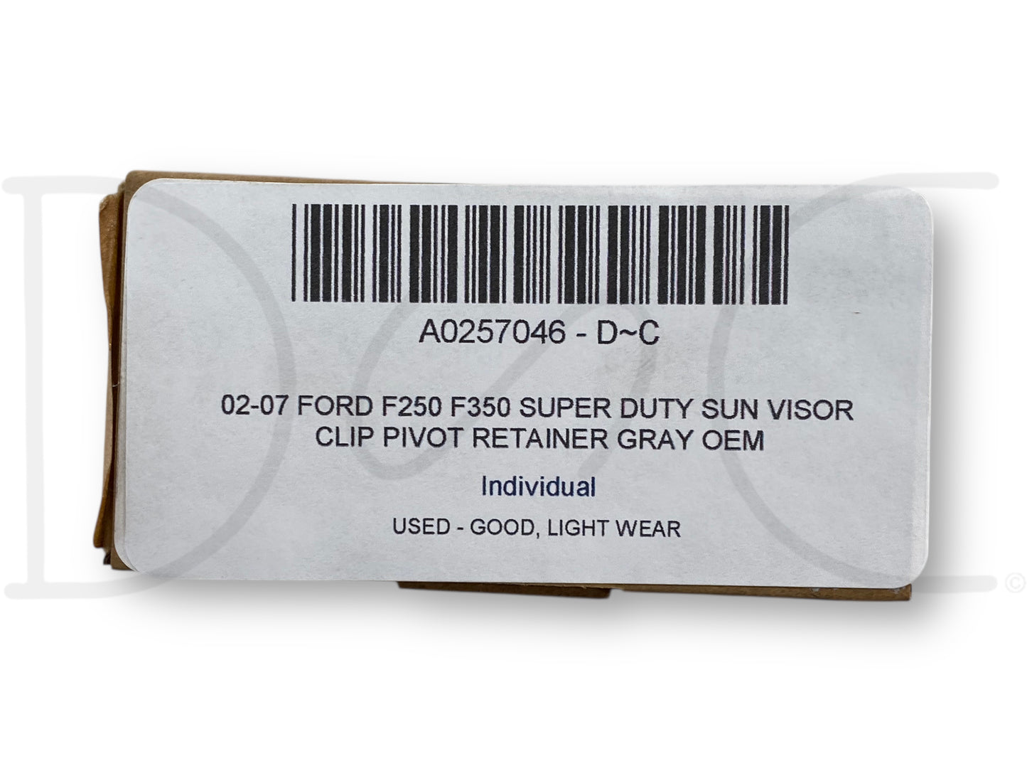 02-07 Ford F250 F350 Super Duty Sun Visor Clip Pivot Retainer Gray OEM
