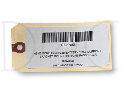 05-07 Ford F250 F350 Battery Tray Support Bracket Mount RH Right Passenger