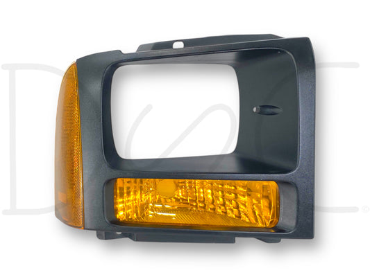 05-07 Ford F250 F350 RH Right Passenger Headlight Bezel Park Lamp Signal Light
