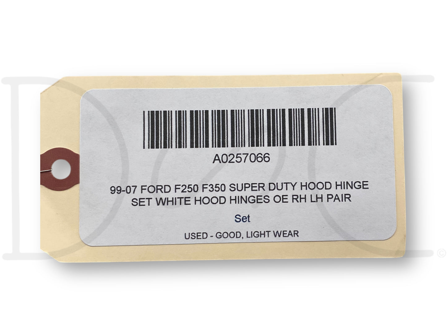 99-07 Ford F250 F350 Super Duty Hood Hinge Set White Hood Hinges OE RH LH Pair