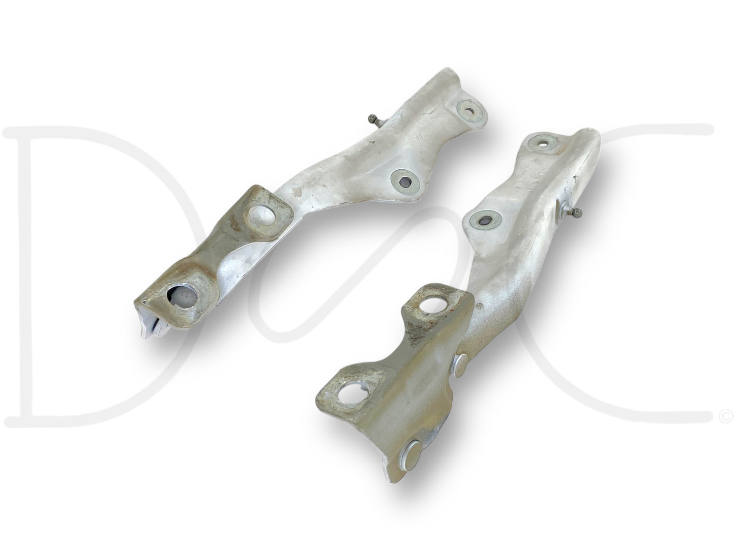 99-07 Ford F250 F350 Super Duty Hood Hinge Set White Hood Hinges OE RH LH Pair